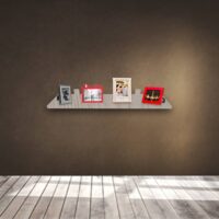 Prateleira Simples Madeirado 80x20 Cm Com Suporte Em Mdf - Imagem 6