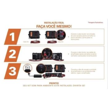 Kit Som Ambiente Ambience 2000 OD V2 Preto Hayonik