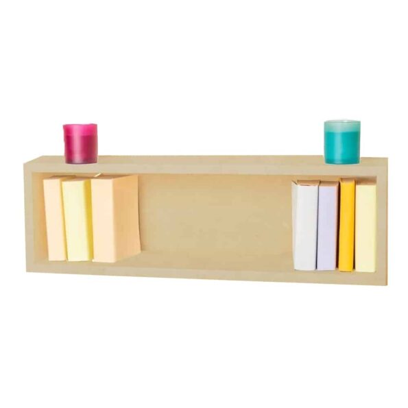 Nicho Retangular Decorativo 70cx25px15a Natural Em Mdf - Imagem 2