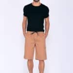 Bermuda Macaw 7796 Caqui Elástico Sarja