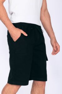 Bermuda Macaw 7811 Preto Elástico Sarja - Imagem 8