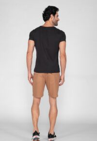 Bermuda Macaw 7842 Bege Escuro Elástico Sarja - Imagem 4