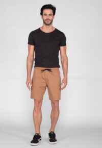 Bermuda Macaw 7842 Bege Escuro Elástico Sarja - Imagem 2