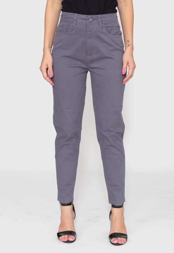 Calça Skinny 7873 Cinza Bella Canvas - Cintura Alta - Imagem 4