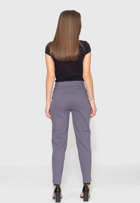 Calça Skinny 7873 Cinza Bella Canvas - Cintura Alta - Imagem 3