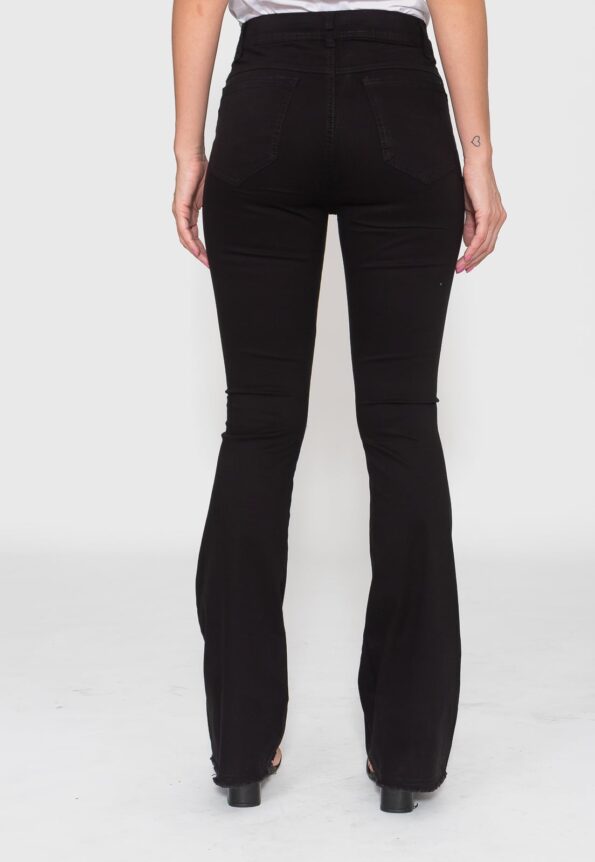 Calça Flair 7874 Preto Bella Canvas - Cintura Alta - Imagem 7