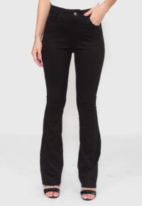 Calça Flair 7874 Preto Bella Canvas - Cintura Alta - Imagem 5