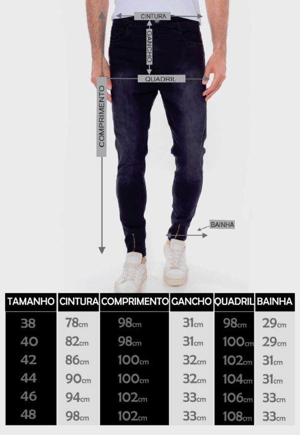 Calça 7880 Black Jeans Lycra - Imagem 9