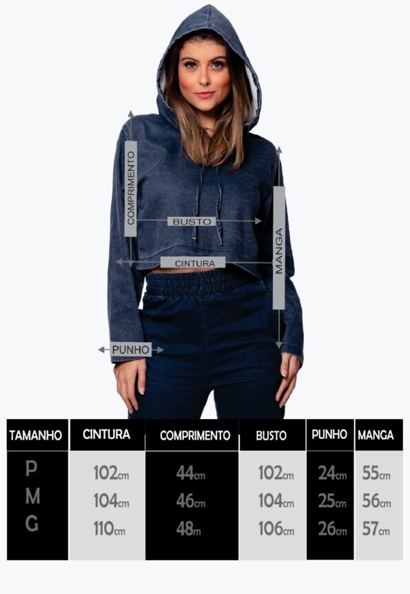 Blusa Cropped 7896 Azul - Imagem 8