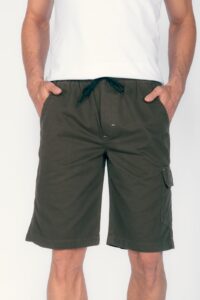 Bermuda Macaw 7851 Verde Elástico Sarja - Imagem 5