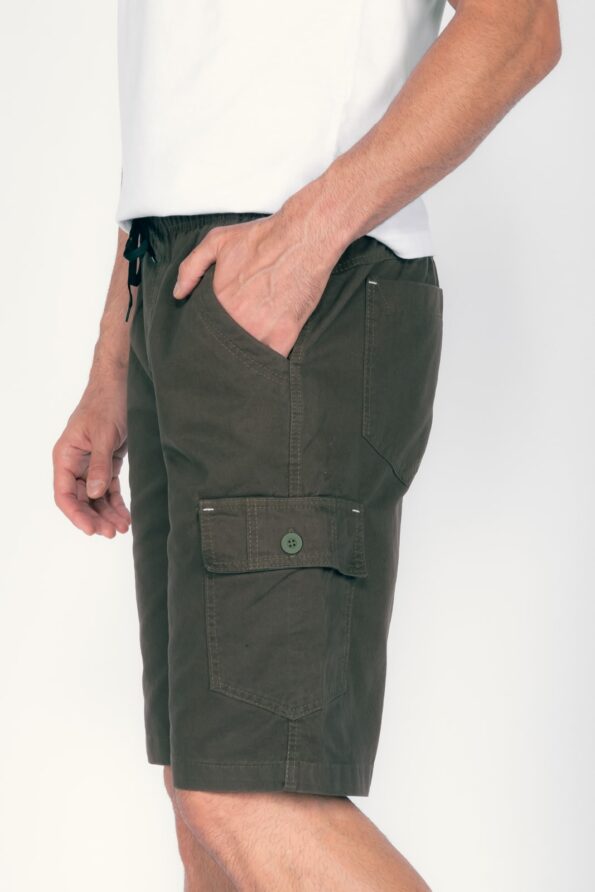 Bermuda-masculina-7851-verde-18.jpg Bermuda Macaw 7851 Verde Elástico Sarja - Imagem 6