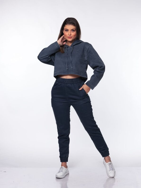 Blusa Cropped 7896 Azul - Imagem 2