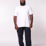 Calça Macaw 7868 Azul Marinho Plus Size Sarja