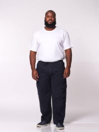 Calça Macaw 7868 Azul Marinho Plus Size Sarja - Imagem 2