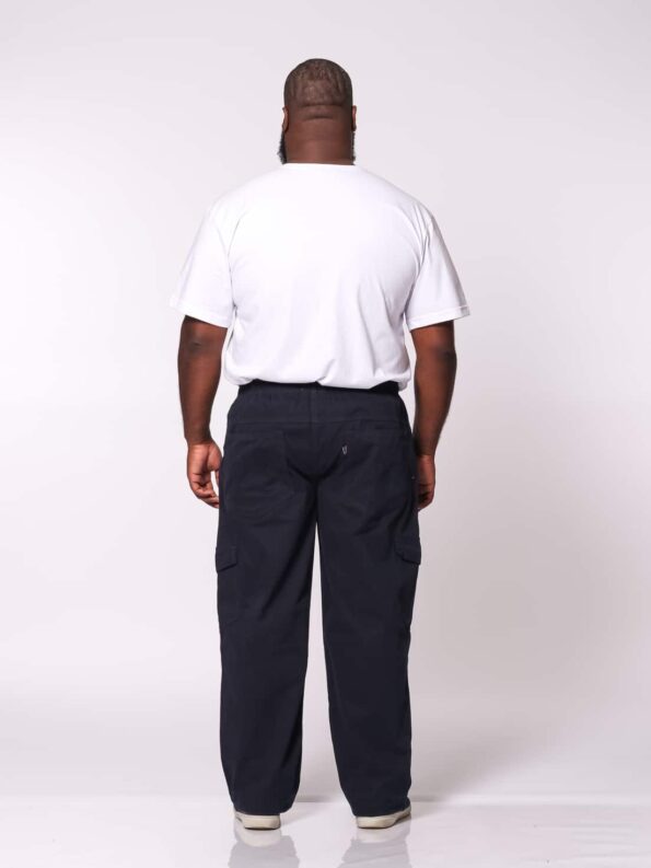 IMG_8971.jpg Calça Macaw 7868 Azul Marinho Plus Size Sarja - Imagem 4
