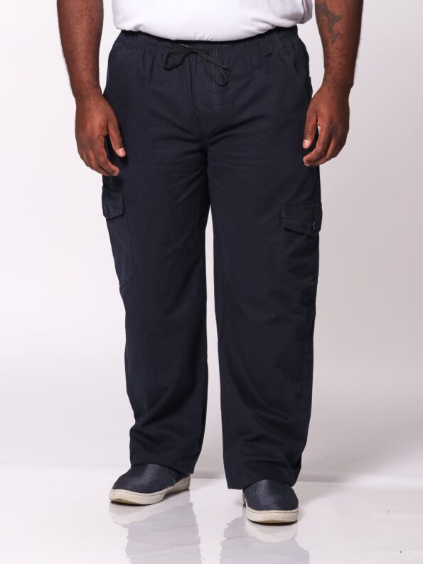 IMG_8973.jpg Calça Macaw 7868 Azul Marinho Plus Size Sarja - Imagem 5