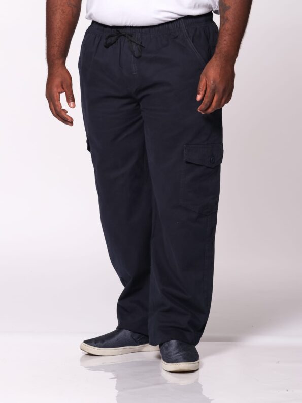 IMG_8976.jpg Calça Macaw 7868 Azul Marinho Plus Size Sarja - Imagem 7
