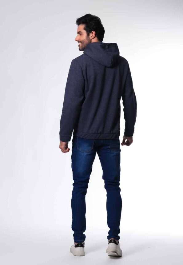 Blusa Moletom 7892 Azul Mescla - Imagem 5