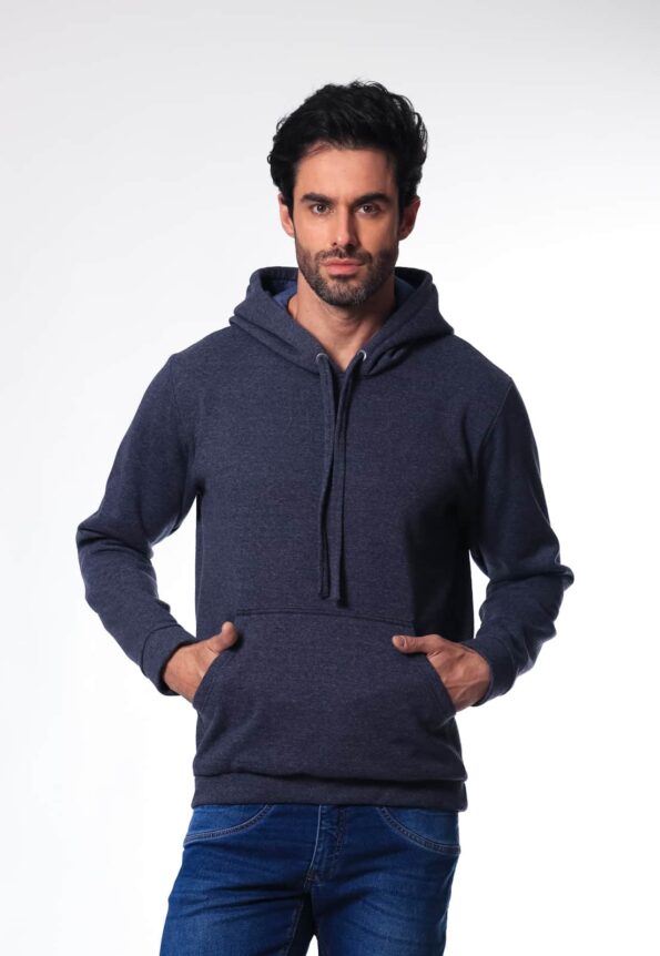 Blusa Moletom 7892 Azul Mescla - Imagem 6