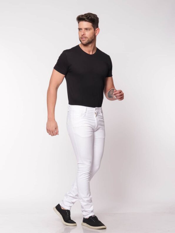 Calça Sarja 7901 Branca - Imagem 4