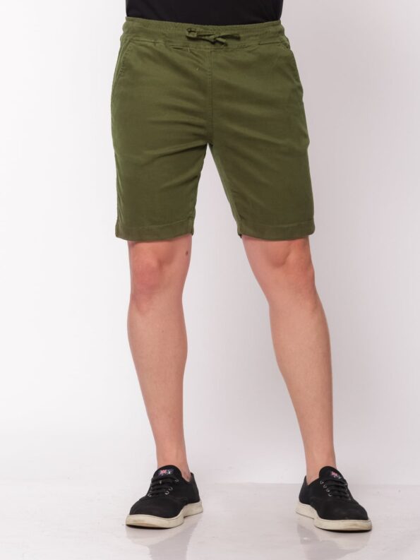 Bermuda 7899 Verde Elástico Sarja - Imagem 5