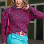 Blusa Tricot Bolas Manga Longa