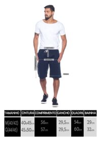 Bermuda Macaw 7851 Verde Elástico Sarja - Imagem 8