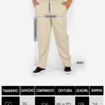 Calça Macaw 7868 Verde Musgo Plus Size Sarja