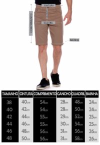 Bermuda Macaw Sarja 7798 Bege - Imagem 7