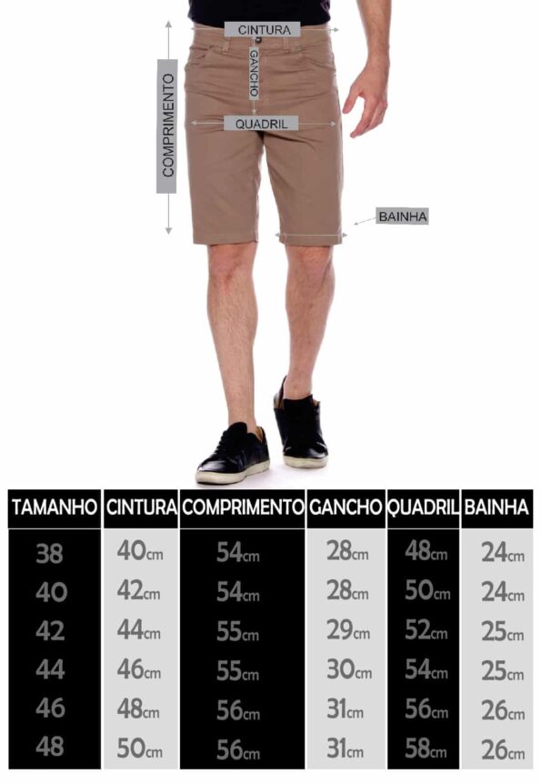 Bermuda Macaw Sarja 7798 Bege - Imagem 7