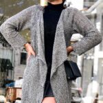 Kimono Tricot Lapela Assimétrica