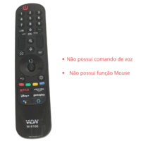 controle remoto para smart tv sem comando de voz w 9166