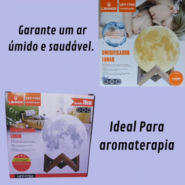 umidificador-eletroradiobraz-6.png umidificador aromatizador luminaria lua maior 2400ml 18cm