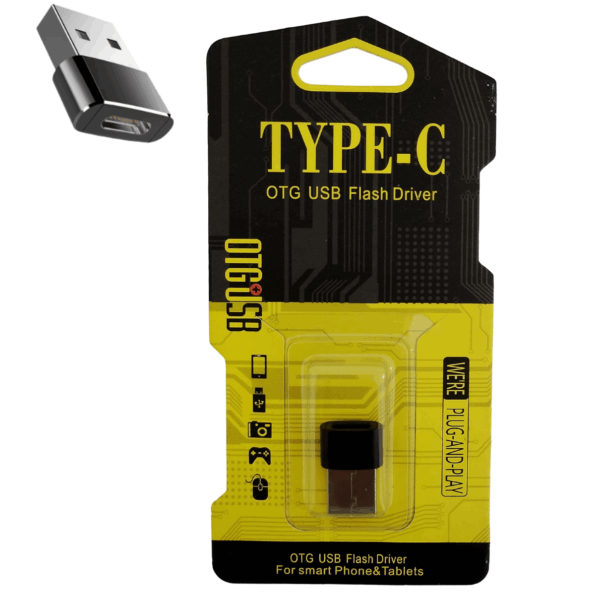 adaptador otg usb macho x typo c fêmea p/ celular e pc