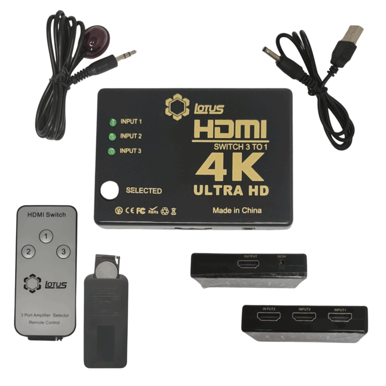 hub switch hdmi 3x1 ultra controle remoto 4k ultra hd ltq301