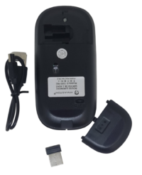 mouse sem fio recarregável rgb h'maston e 1200 alta precisão