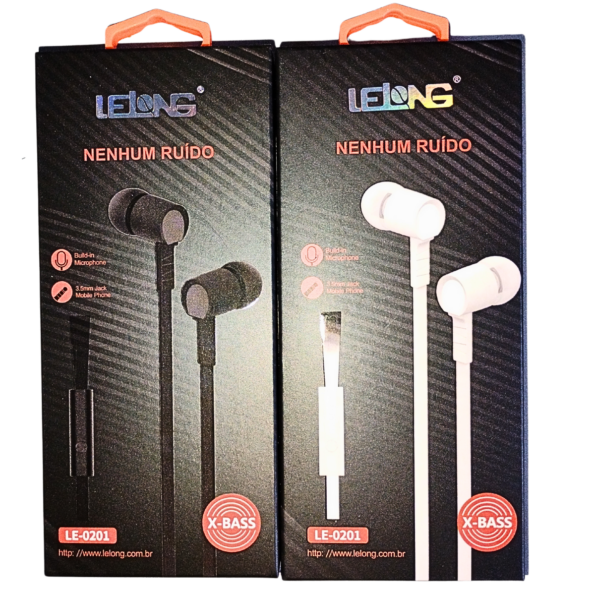 fone de ouvido com fio e microfone sem ruído alta qualidade
