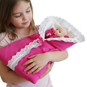 boneca bebê artesanal: descubra a magia de uma boneca fantoche que se mexe! boneca preta / pink