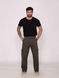 calça cargo macaw sarja 7888 chumbo