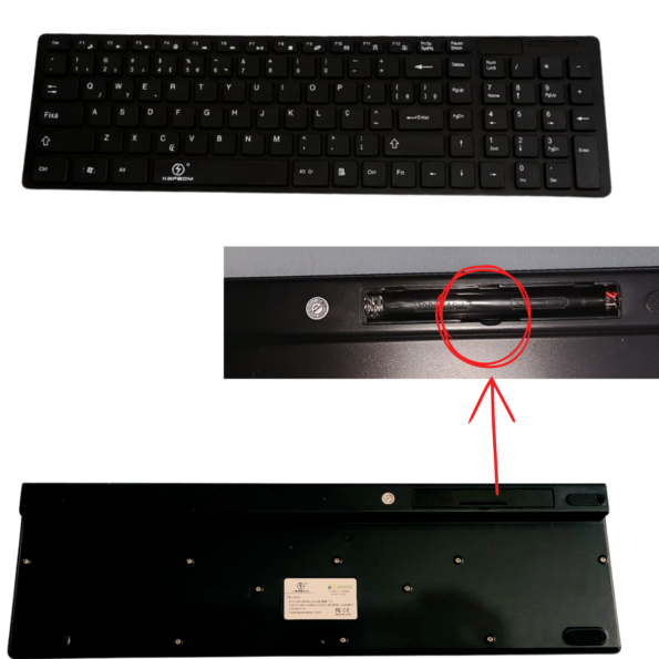 kit teclado mouse sem fio 2.4ghz 10m alcance