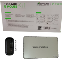 kit teclado e mouse bluetooth sem fio recarregável pequeno